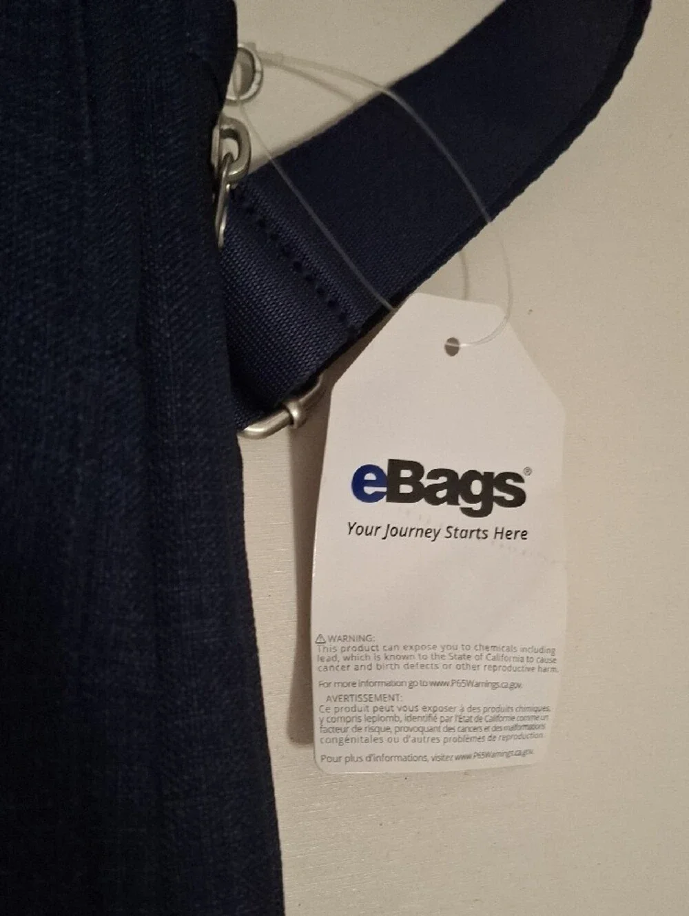 Navy Crossbody Bag - Lightweight Organizer Travel
